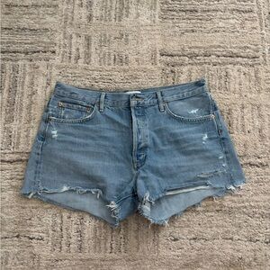 Agolde Blue Jean Shorts Cut-Off Style
Worn once 
Parker style
